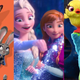 Characters from Zootopia, Frozen, and Toy Story